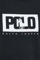 Βαμβακερό μπλουζάκι Polo Ralph Lauren 710909594 μαύρο