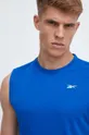 niebieski Reebok t-shirt treningowy ID TRAIN