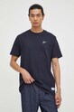 The Mercer Brand t-shirt bawełniany granatowy MEAP233006