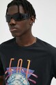 Levi's t-shirt bawełniany czarny 22491.1424