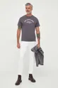 Βαμβακερό μπλουζάκι Pepe Jeans Waddon γκρί