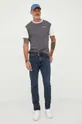 Βαμβακερό μπλουζάκι Pepe Jeans Wembley γκρί