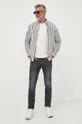 Βαμβακερό μπλουζάκι Pepe Jeans Worden μπεζ