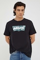 Levi's t-shirt bawełniany czarny 22491.1444