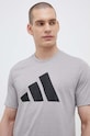 adidas Performance t-shirt treningowy Train Essentials Feelready Logo regular szary IB8276