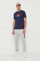 Хлопковая футболка Alpha Industries 100501RB.697 тёмно-синий AW23