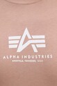 Alpha Industries tricou din bumbac roz 118533