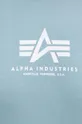 Хлопковая футболка Alpha Industries 118533.03 голубой