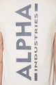 beige Alpha Industries cotton t-shirt