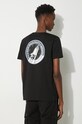 Βαμβακερό μπλουζάκι Alpha Industries μαύρο 176507.03