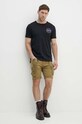 Bombažna kratka majica Alpha Industries Space Shuttle T 176507.556 črna AW23