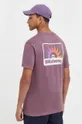 Bombažna kratka majica Billabong vijolična
