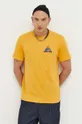 Βαμβακερό μπλουζάκι Billabong κίτρινο