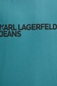 Karl Lagerfeld Jeans tricou din bumbac turcoaz 235D1707