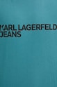 Karl Lagerfeld Jeans tricou din bumbac turcoaz 235D1707