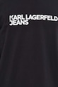 Karl Lagerfeld Jeans longsleeve din bumbac 235D1708 negru