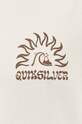 Βαμβακερό μπλουζάκι Quiksilver μπεζ EQYZT07492