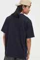 Βαμβακερό μπλουζάκι Quiksilver μαύρο