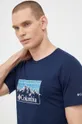 blu navy Columbia t-shirt in cotone
