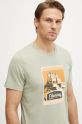 Columbia t-shirt in cotone CSC Seasonal Logo verde 1991036