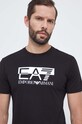 Бавовняна футболка EA7 Emporio Armani чорний 6RPT81.PJM9Z