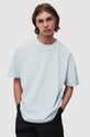 AllSaints t-shirt bawełniana MAX SS CREW bawełna niebieski MD155Y