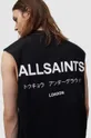 μαύρο Βαμβακερό μπλουζάκι AllSaints Underground Ανδρικά