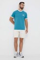 adidas Originals t-shirt bawełniany IM2078 turkusowy AW23