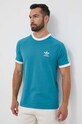 adidas Originals t-shirt bawełniany turkusowy IM2078