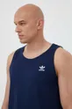 niebieski adidas Originals t-shirt bawełniany