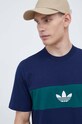 adidas Originals t-shirt bawełniany granatowy IM4637