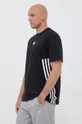 чорний Бавовняна футболка adidas Чоловічий
