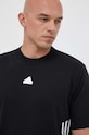 adidas t-shirt bawełniany czarny IN1611