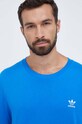 adidas Originals t-shirt bawełniany niebieski IP1333