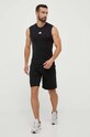 adidas Performance t-shirt treningowy Power IQ1816 czarny AW23
