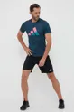 Μπλουζάκι για τρέξιμο adidas Performance Run Icons τιρκουάζ