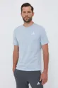 blu adidas t-shirt in cotone