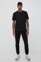 Βαμβακερό μπλουζάκι adidas Z.N.E μαύρο