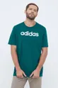 zielony adidas t-shirt bawełniany