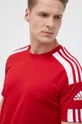 czerwony adidas Performance t-shirt treningowy Squadra 21