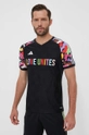 fekete adidas Performance edzős póló Pride Tiro