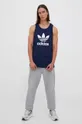 Bombažna kratka majica adidas Originals mornarsko modra