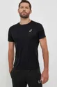 czarny Asics t-shirt do biegania Core Męski
