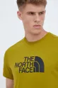 зелёный Хлопковая футболка The North Face