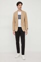 Michael Kors tricou din bumbac CF351MS1V2 alb AW23