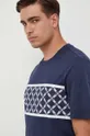 mornarsko modra Bombažna kratka majica Michael Kors