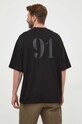 Odzież Armani Exchange t-shirt bawełniany 6RZTLH.ZJ9JZ czarny