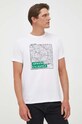 Armani Exchange t-shirt bawełniany biały 6RZTAH.ZJA5Z