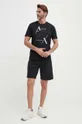 Armani Exchange t-shirt bawełniany czarny