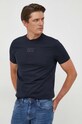 Armani Exchange t-shirt bawełniany granatowy 6RZTHF.ZJ9AZ